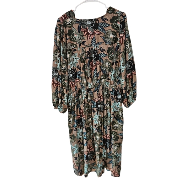 Evereve Mindy Kimono Floral Duster Maxi Tie Front Wrap Style - Picture 3 of 9
